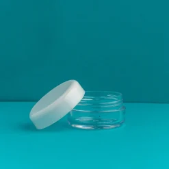 Nature's Garden 10 ml Clear Lip Balm Containers with White Lids Online