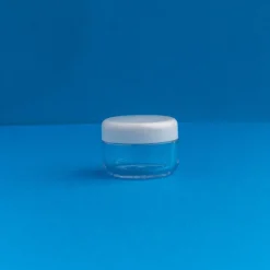 Nature's Garden 6 ml Clear Lip Balm, Eyeshadow Containers with White Lid Outlet