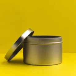 Nature's Garden 8 oz. Deep Round Candle Tins with Lids Clearance