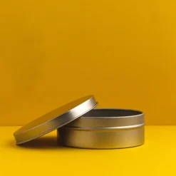 Nature's Garden 4 oz. Flat Round Balm Tin with Lid Discount
