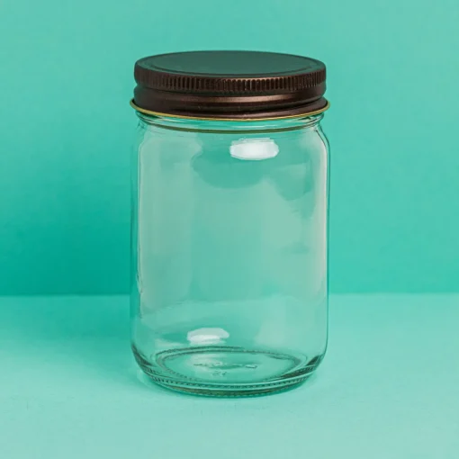 Nature's Garden 12 oz. Smooth Mason Jars with Bronze Lids Discount