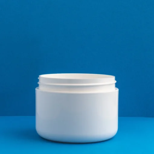 Nature's Garden 8 oz. White Double Walled Plastic Cosmetic Jar Discount