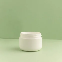 Nature's Garden 1 oz. White Double Walled Plastic Cosmetic Jar Clearance
