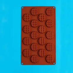 Nature's Garden Mini Waffles Silicone Mold New