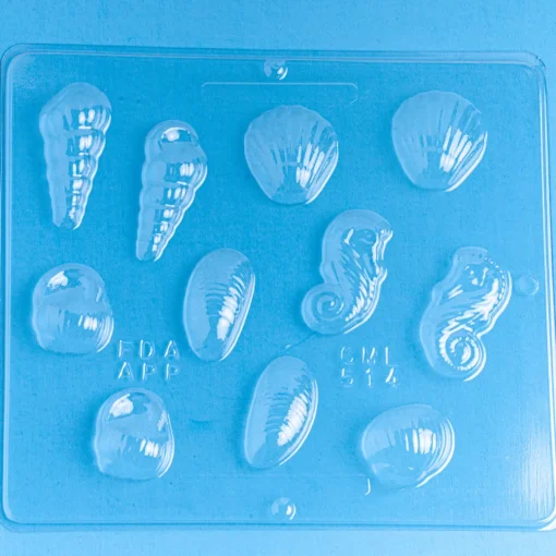 Nature's Garden Sea Horses and Shells (Embed Mold) New